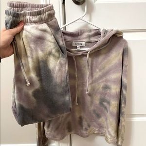 Oli Viv tie dye lounge set sweatshirt and jogger